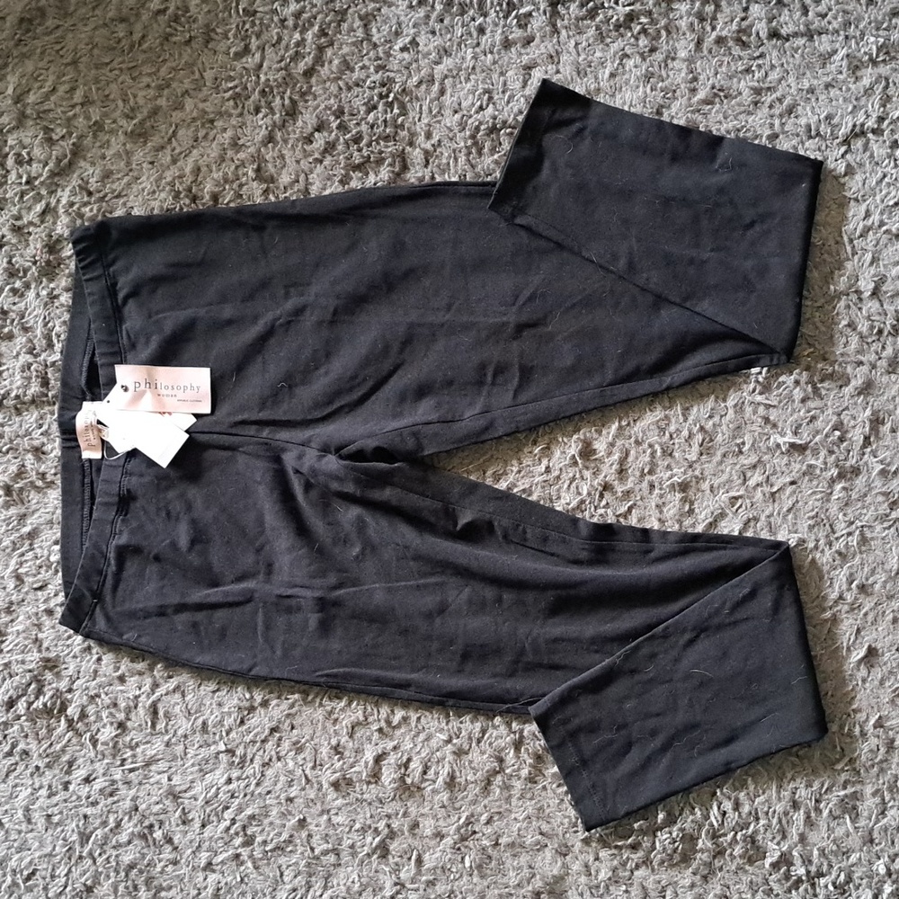 NWT Philosophy Woman black leggings
